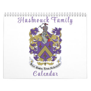 Hasbrouck Family Wall Calendar