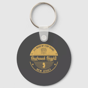 Hasbrouck Heights New Jersey Its Where My Story B  Key Ring