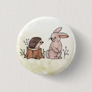 Hase und Igel 3 Cm Round Badge