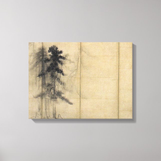 Hasegawa Tōhaku Pine Trees Canvas Print (Front)