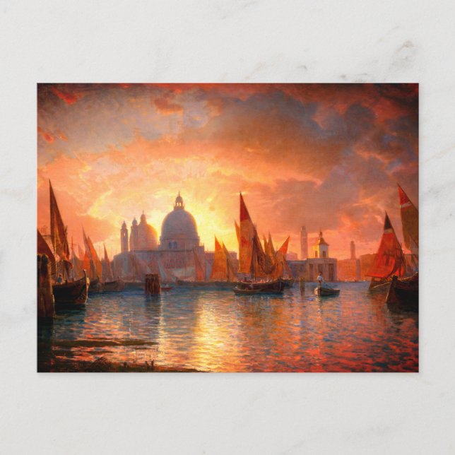 Haseltine's Santa Maria della Salute, Sunset: Postcard (Front)