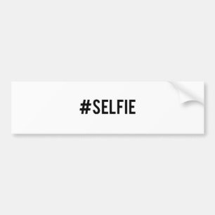 Hash tag selfie, word art, text design for t-shirt bumper sticker