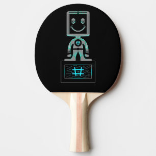 Hash Tag Super hero Ping Pong Paddle