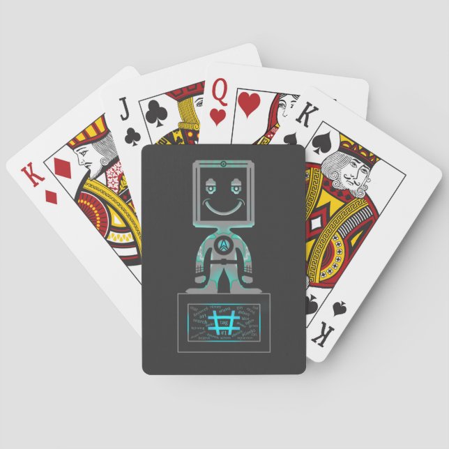 Hash Tag Super hero Playing Cards (Back)
