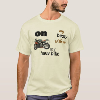 hash white t-shirt with racing motor bike