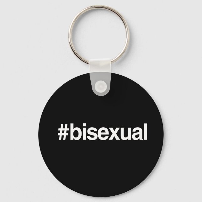 HASHTAG BISEXUAL KEY RING (Front)