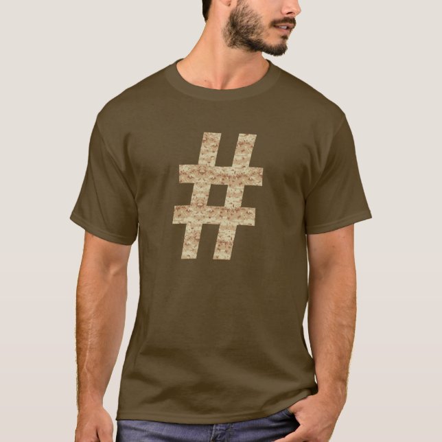 Hashtag Camouflage T-Shirt (Front)