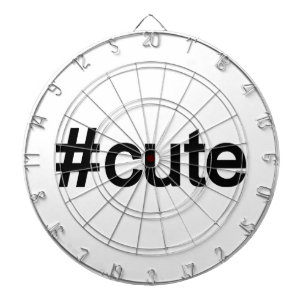 Hashtag # Cute Dartboard