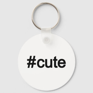 Hashtag # Cute Key Ring