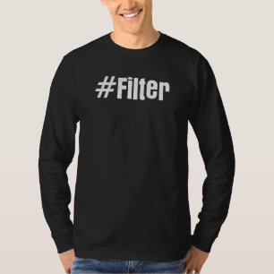 Hashtag Filter & No Filter Nofilter Couple Hallowe T-Shirt