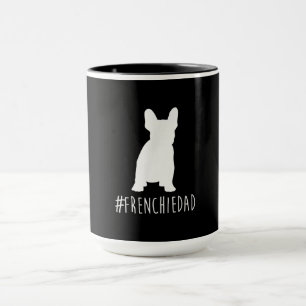 hashtag frenchie dad french bulldog dad gift mug