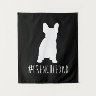 hashtag frenchie dad french bulldog dad tapestry
