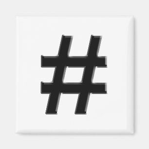 #HASHTAG - Hash Tag Symbol Magnet