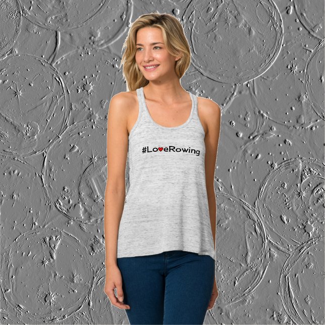 Hashtag Love Rowing slogan Singlet (Creator Uploaded)
