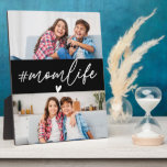 Hashtag Momlife 2 Photos Custom Plaque<br><div class="desc">Celebrate the beautiful chaos of motherhood with the Hashtag Momlife 2 Photos Custom Plaque. Featuring the popular "#Momlife" phrase in a stylish and modern design, this plaque is fully customisable with two of your favourite photos. A perfect addition to your home decor or a thoughtful gift for moms to commemorate...</div>