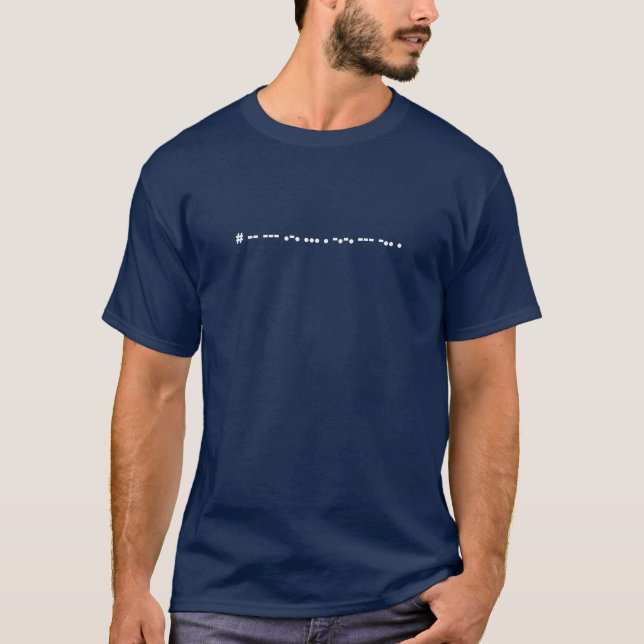 Hashtag MorseCode T-Shirt (Front)