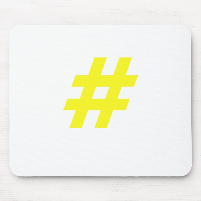 Hashtag Mouse Pad (Front)
