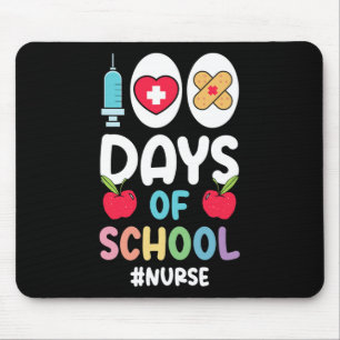 Hashtag Nurse Happy 100 days of school Nurse Mouse Pad