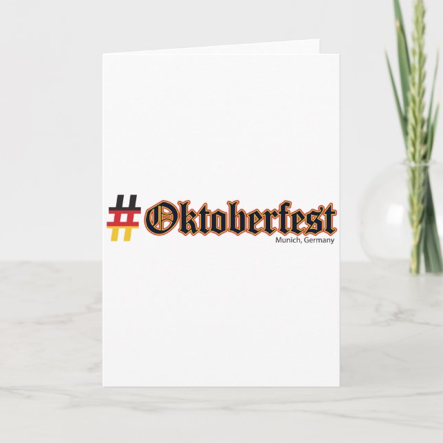 Hashtag Oktoberfest Card (Front)