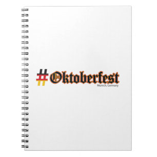 Hashtag Oktoberfest Spiral Notebook