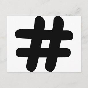 Hashtag Postcard