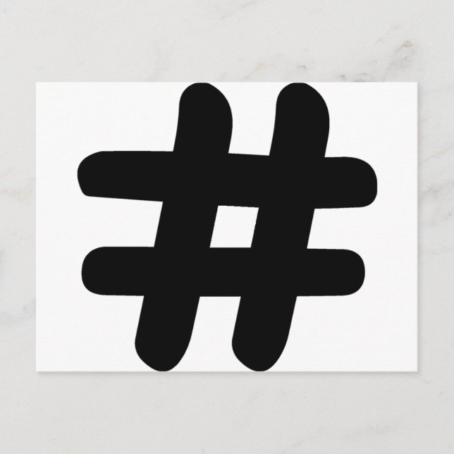 Hashtag Postcard (Front)