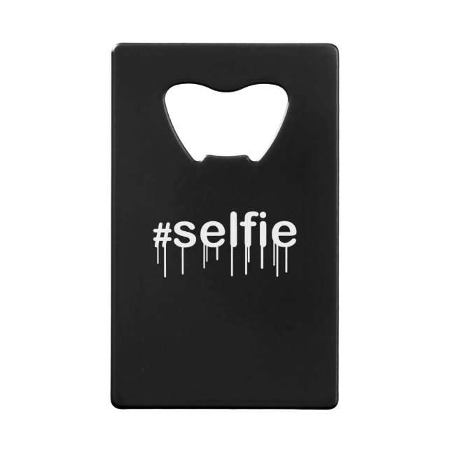 Hashtag Selfie Drooling on Black (Front)