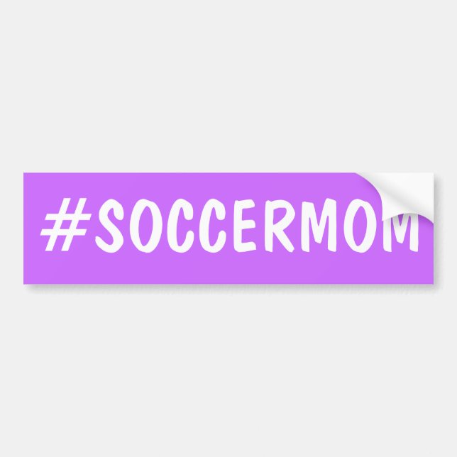 Hashtag Soccer Mum Bumper Sticker (Front)