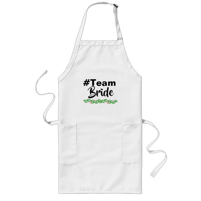 Hashtag Team Bride Long Apron (Front)