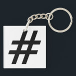 hashtag text symbol letter hash tag key ring<br><div class="desc">hashtag text symbol letter hash tag</div>