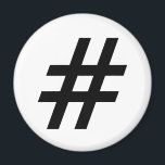 hashtag text symbol letter hash tag magnet<br><div class="desc">hashtag text symbol letter hash tag</div>
