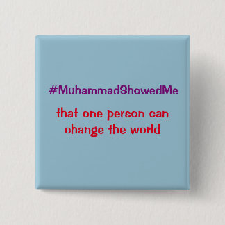 Hashtag Twitter Storm Muhammad Showed Me 15 Cm Square Badge