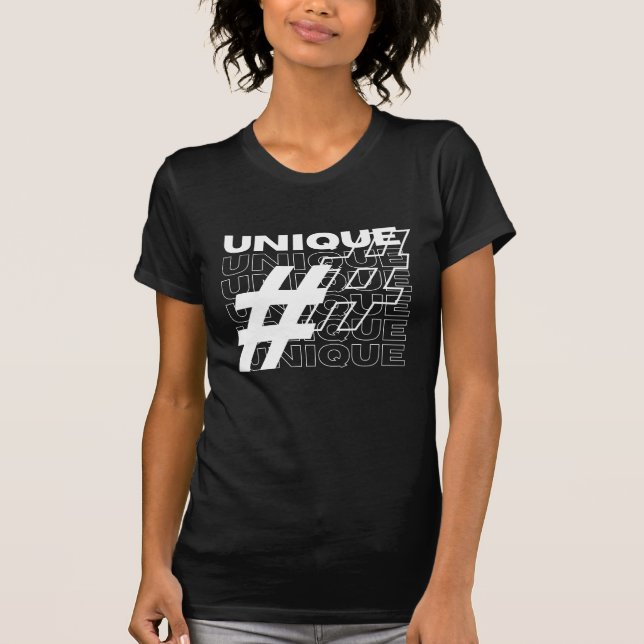 Hashtag Unique Typography T-Shirt (Front)