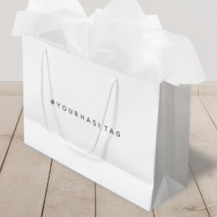 Hashtag Your Modern Trending Social Media # Large Gift Bag