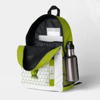 HASNIA  PRINTED BACKPACK