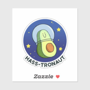 Hass-tronaut Avocado Space Pun Die-Cut
