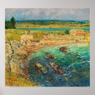 Hassam - Bailey's Beach Newport Poster