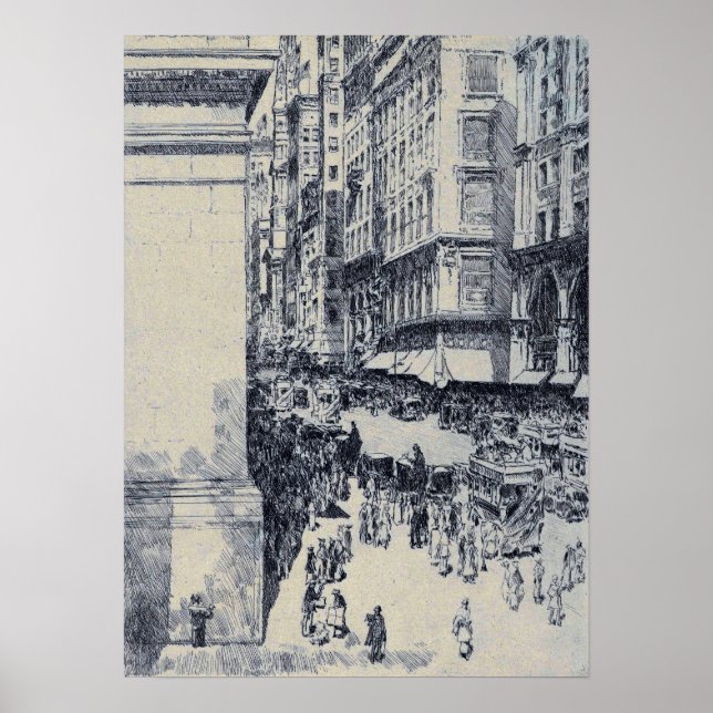 Hassam - Fifth Avenue Noon Poster (Front)