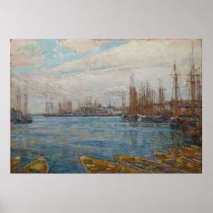Hassam - Harbour Of A Thousand Masts Poster