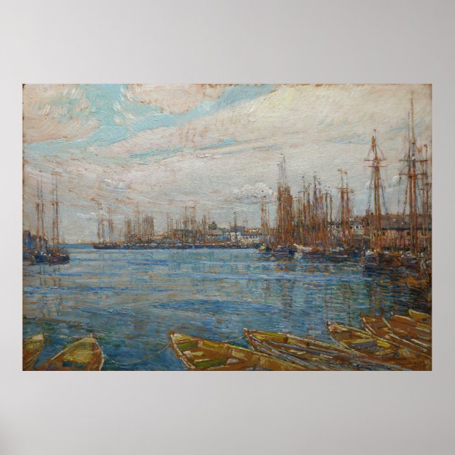 Hassam - Harbour Of A Thousand Masts Poster (Front)