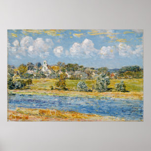 Hassam - Landscape At Newfields New Hampshire Poster