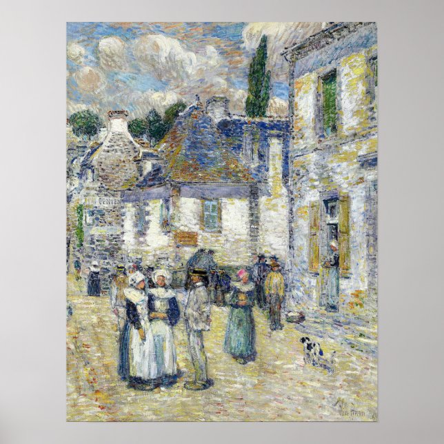 Hassam - Pont Aven 1897 Poster (Front)