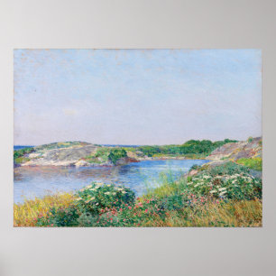 Hassam - The Little Pond Appledore Poster