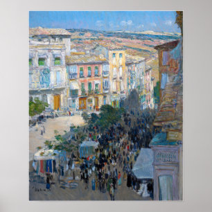Hassam - View Of A Southern French City Poster