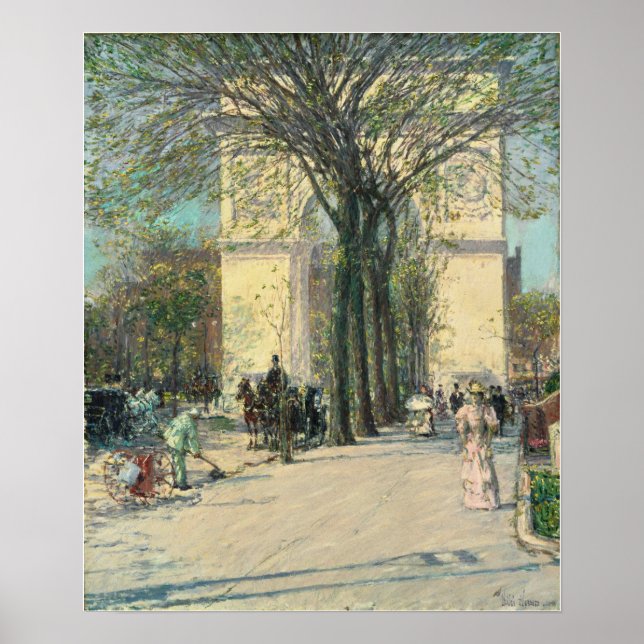Hassam - Washington Arch Spring Poster (Front)