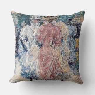 Hassam's “Conversation on the Avenue” Cushion