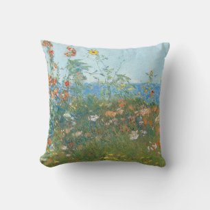 Hassam's "Poppies, Isle of Shoals" Cushion