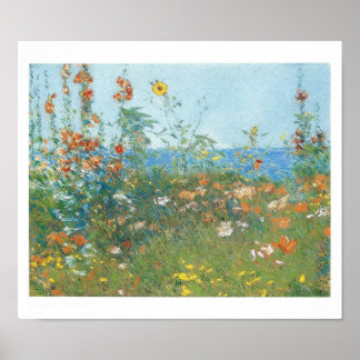 Hassam's "Poppies, Isle of Shoals" Poster