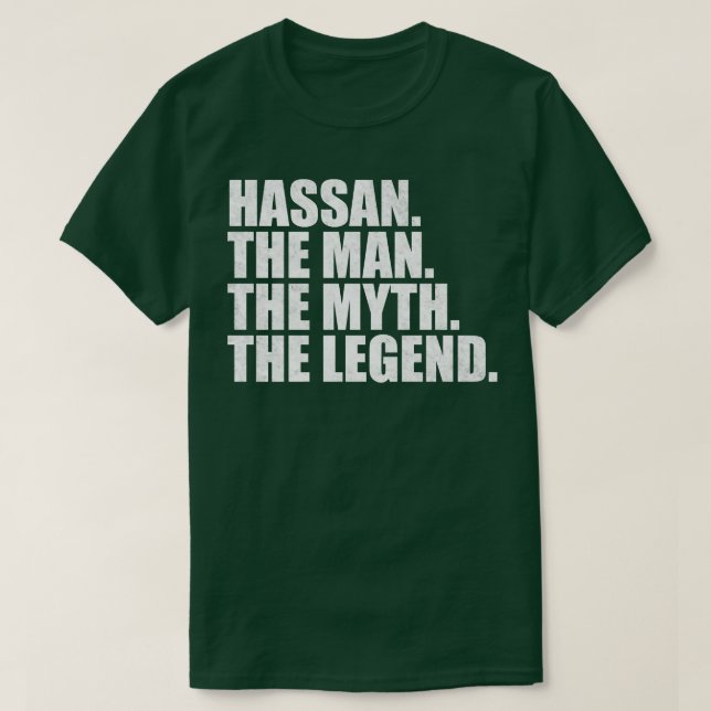 HassanHassan Name Hassan given name T-Shirt (Design Front)