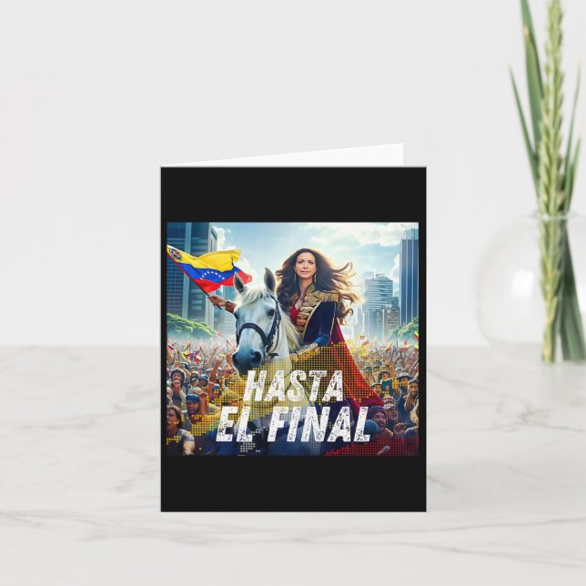 Hasta El Final Maria Corina Machado  Card (Front)